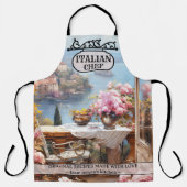 Romantische Italiaanse kust Nonna Schort (Voorkant)