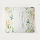 Romantische Ivoren Bloemen Achtergrond | Photo Boo Wandkleed (Voorkant (horizontaal))