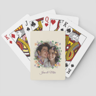 Romantische Ivy en Vlinders Pokerkaarten