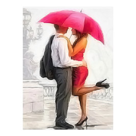 Romantische kans foto afdruk