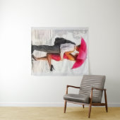 Romantische kans wandkleed (In Situ (horizontaal))