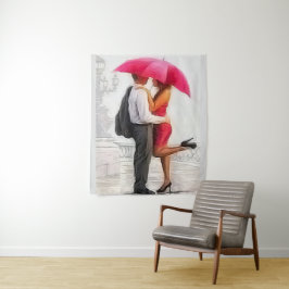 Romantische kans wandkleed