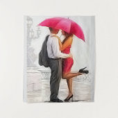 Romantische kans wandkleed (Voorkant)