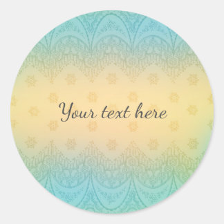 Romantische kant ronde sticker