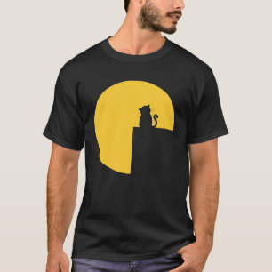 Romantische Kat Volle Maan 1 T-shirt