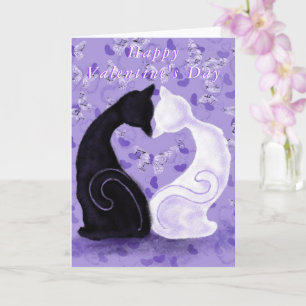 Romantische katten Valentijnskaart Kaart