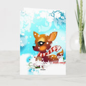 Romantische kerst feestdagen kaart (Achterkant)