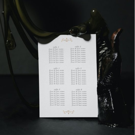 romantische klassieke goudmonogram bruiloft poster