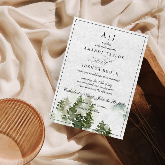 Romantische Klassieke Script Landelijke Trouw Uitn Kaart