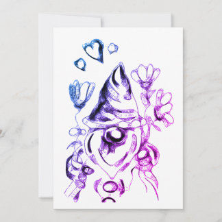 Romantische kleine gnoom feestdagenkaart