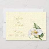 Romantische kleuren Cala Lily Mexicaanse bruiloft Kaart (Voorkant)