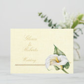 Romantische kleuren Cala Lily Mexicaanse bruiloft Kaart (Staand voorkant)