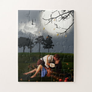 ROMANTISCHE KOPEL MOONLIGHT SENSUAL FANTASY PUZZLE LEGPUZZEL