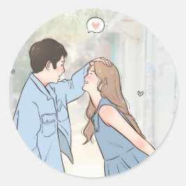 Romantische Koppel Liefde Stickers – Elegant Cadea