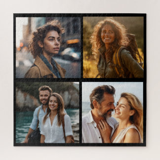 Romantische Koppelfotocollage Puzzel