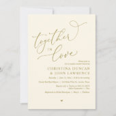 Romantische koppels douchen feest, samen verliefd kaart (Voorkant)