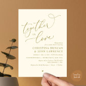 Romantische koppels douchen feest, samen verliefd kaart