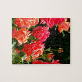 Romantische koraalRozen Legpuzzel (Horizontaal)