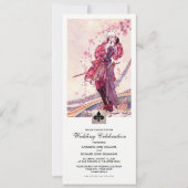 Romantische  kunst bruiloft kaart (Voorkant)