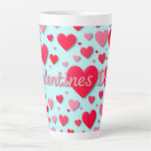 Romantische kunst latte mok (Voorkant)