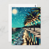 Romantische  Kustkunst Briefkaart (Voorkant / Achterkant)