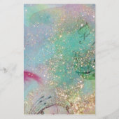 ROMANTISCHE LADY MET PEACOCK-VERDERE STATIONERING BRIEFPAPIER (Achterkant)