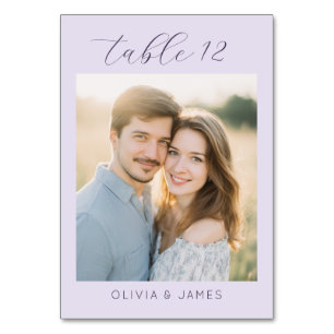 Romantische Lavendel Elegante Foto Kaart