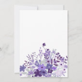 Romantische lavender wilde bloemen moederdag kaart (Achterkant)