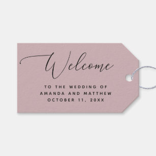 Romantische Lente Gedempte Roze Kwarts Trouw Welko Cadeaulabel