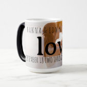 Romantische Liefde Foto Mok bruiloften (Voorkant links)