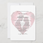 Romantische liefde hart bruiloft kaart (Voorkant)