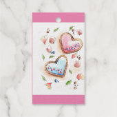 Romantische Liefde in Bloom Cadeaulabels (Achterkant)