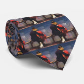  Romantische liefde, Romance op het strand Stropdas (Opgerold)