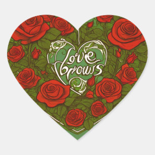 Romantische liefde Symbool Sticker - Hartelijk van