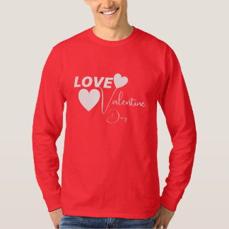 Romantische liefde Valentijnsdag T-shirt