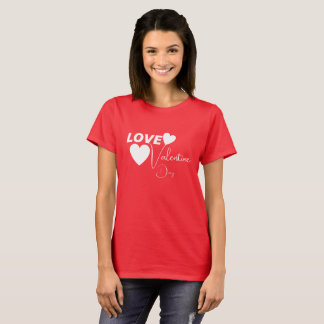 Romantische liefde Valentijnsdag T-shirt