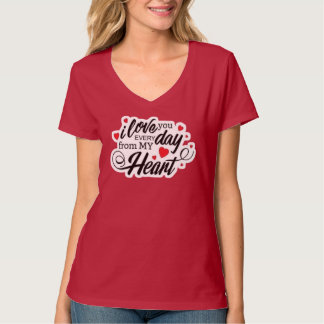 Romantische liefdescitaat t-shirt