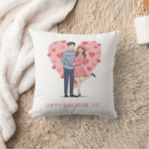 Romantische liefdeskussen | Valentijnsdag-cadeau v