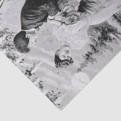 Romantische  liefhebbers op een boot tissuepapier (Detail)