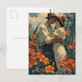 Romantische Lily veld  Briefkaart (Voorkant / Achterkant)