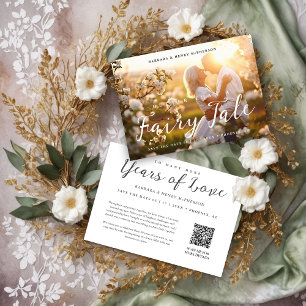 Romantische Magie van Liefde Foto Huwelijksverjaar Save The Date