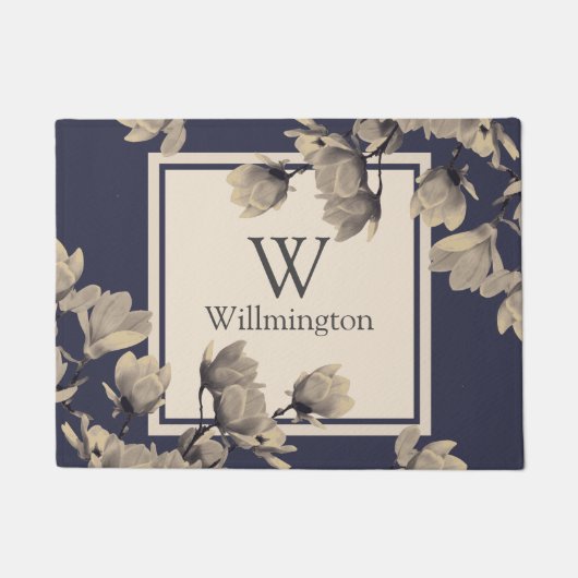 Romantische  Magnolias - Gepersonaliseerd Deurmat (Voorkant)