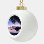 Romantische Maldiven Tropical Sunset Keramische Bal Ornament (Rechts)