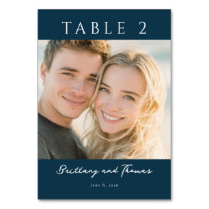 Romantische Marine Minimalistische Foto Kaart