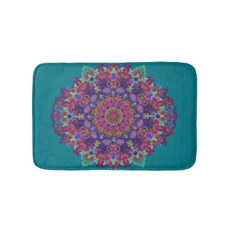 Romantische meerkleurige mandala ornament arabesqu badmat