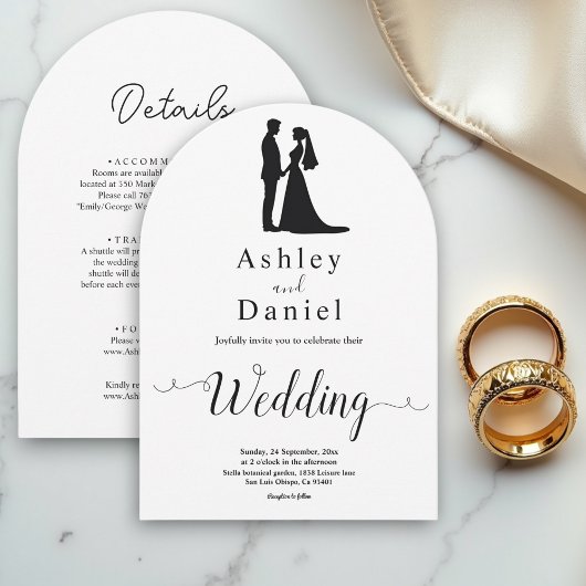 Romantische minimalistische zwart-wit stijlvolle b kaart