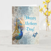 Romantische moederdag van Parijs Kaart (Gele Bloem)