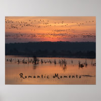 Romantische momenten vogels op zonsopgang foto met