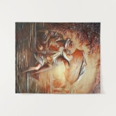 Romantische momenten wandkleed (Voorkant (horizontaal))