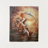 Romantische momenten wandkleed (Voorkant)